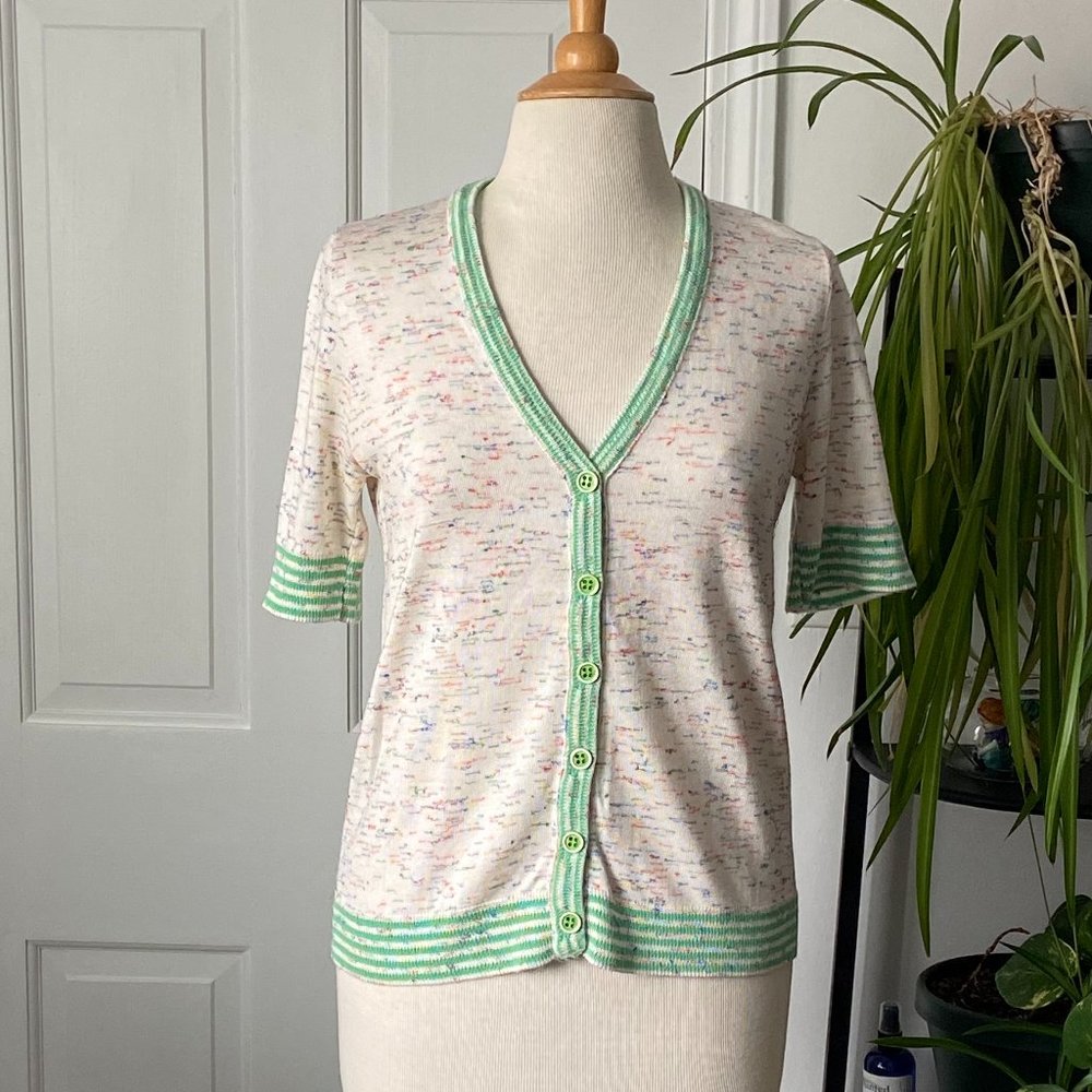 Preppy 1/2 Sleeve Cardigan
